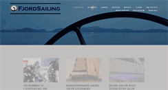 Desktop Screenshot of fjordsailing.no
