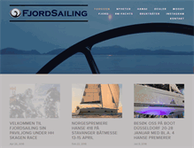 Tablet Screenshot of fjordsailing.no